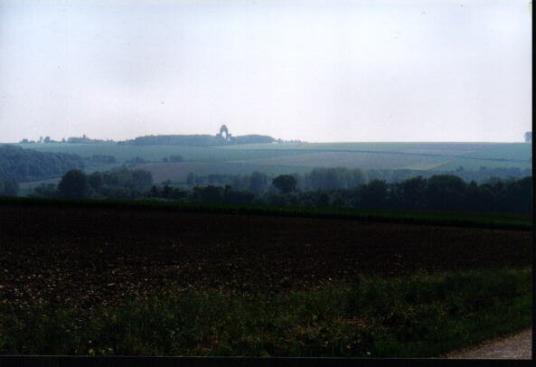 Thiepval Ridge as seen from Aveluy Wood